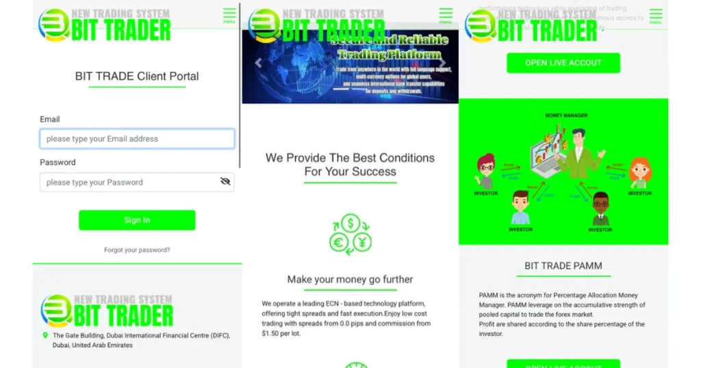 BIT TRADER（bit-tr-service.net）の無料モニター勧誘と出金トラブルに関する注意喚起画像